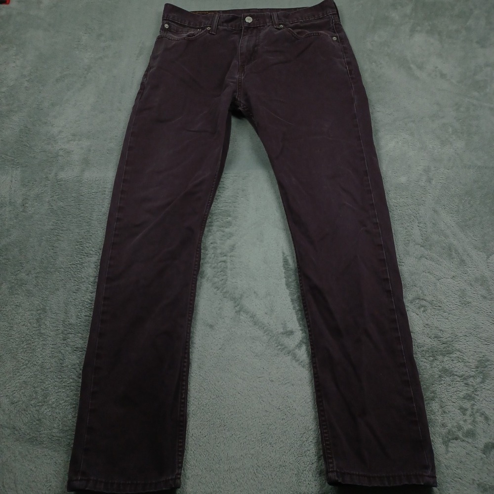 Levis 508 Jeans Mens 32x30 Purple Tapered Leg Distressed Casual Pockets‎
